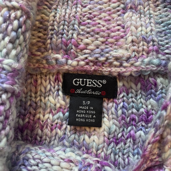 Y2K Guess Pastel Sweater size Small Cable Knit - Picture 2 of 6